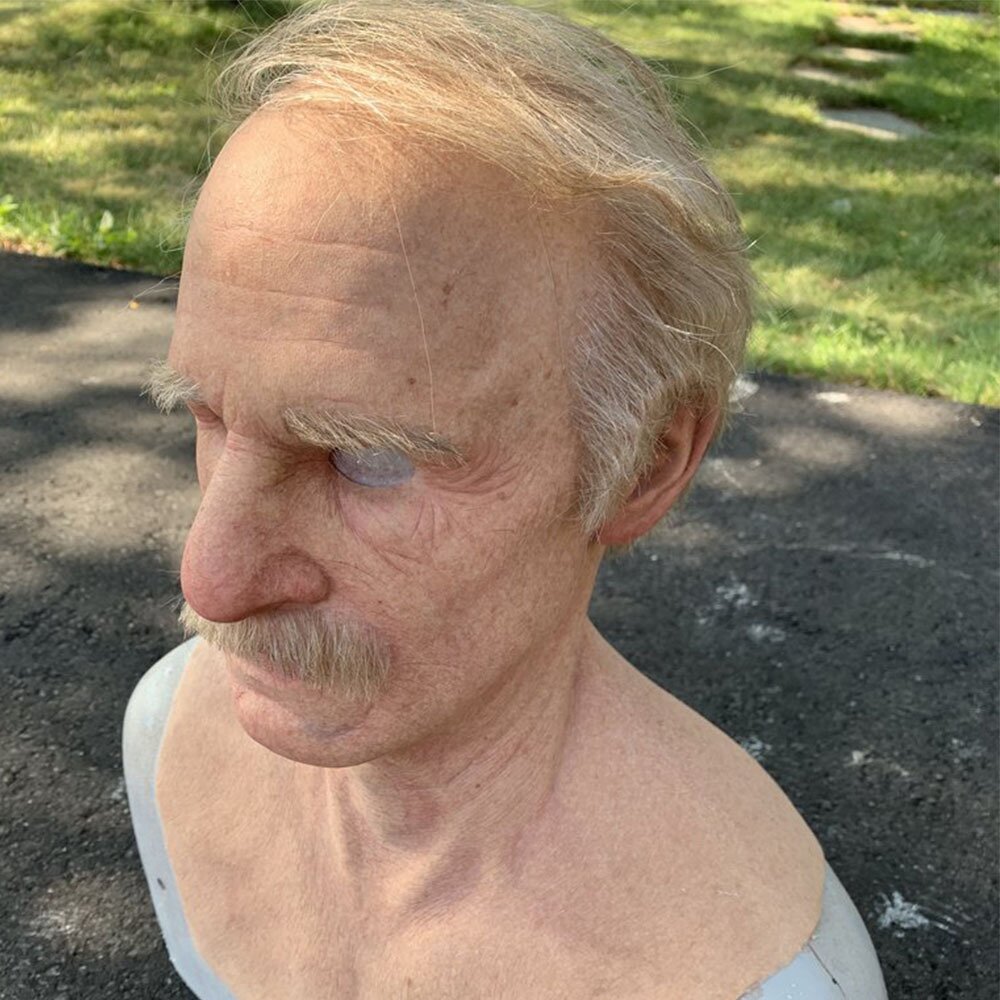 Davy | Creepy Old Man Mask – Realistic Latex Halloween Mask for Adults