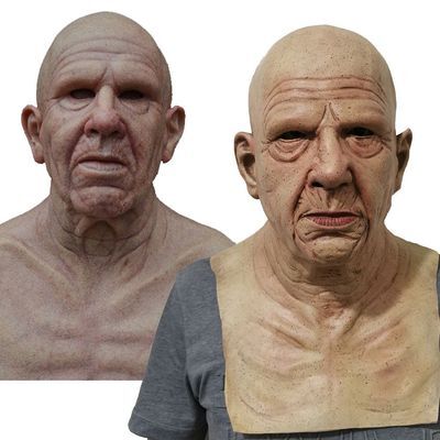 Davy | Creepy Old Man Mask – Realistic Latex Halloween Mask for Adults