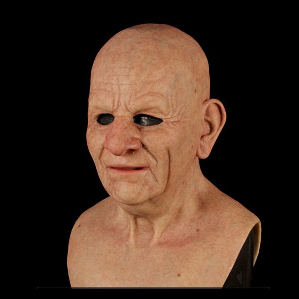 Davy | Creepy Old Man Mask – Realistic Latex Halloween Mask for Adults