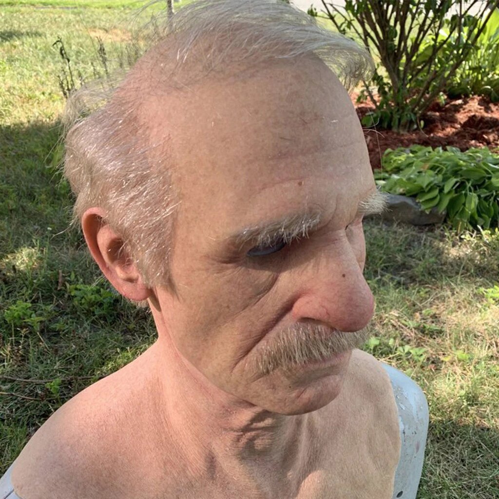 Davy | Creepy Old Man Mask – Realistic Latex Halloween Mask for Adults