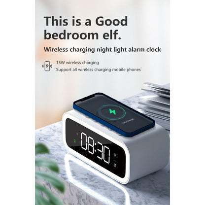 Davy | Digital Alarm Clock with Wireless Charger