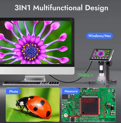 Davy | Digital Microscope with 4.3'' Screen – 1000X Magnification