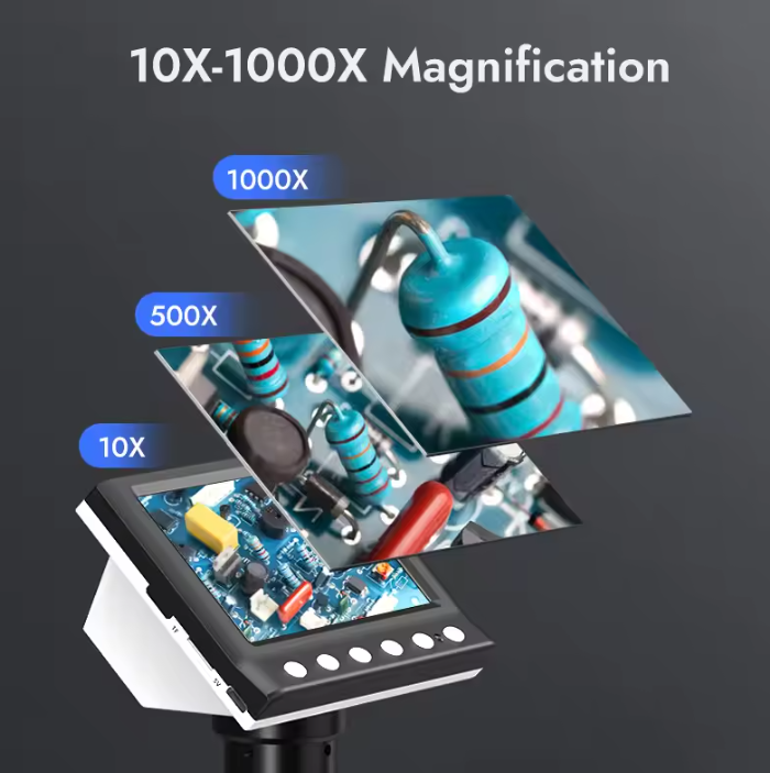 Davy | Digital Microscope with 4.3'' Screen – 1000X Magnification