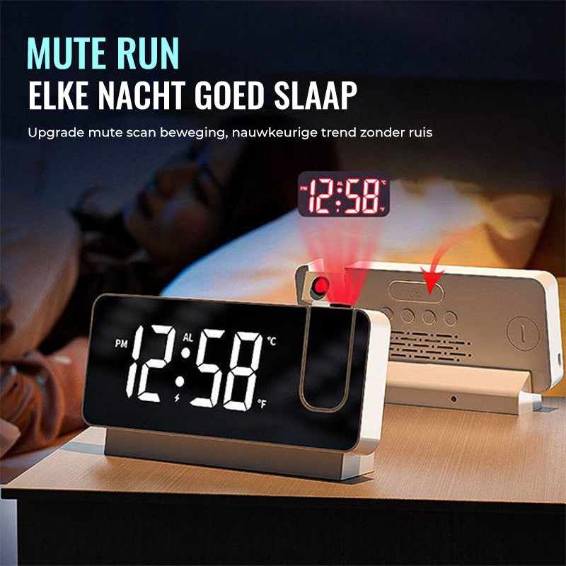 Davy | Digital Projection Alarm Clock with LED Display