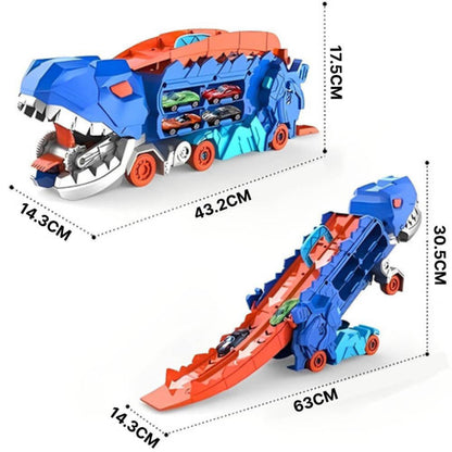Davy | Dinosaur Car Transporter Playset with Racing Ramp