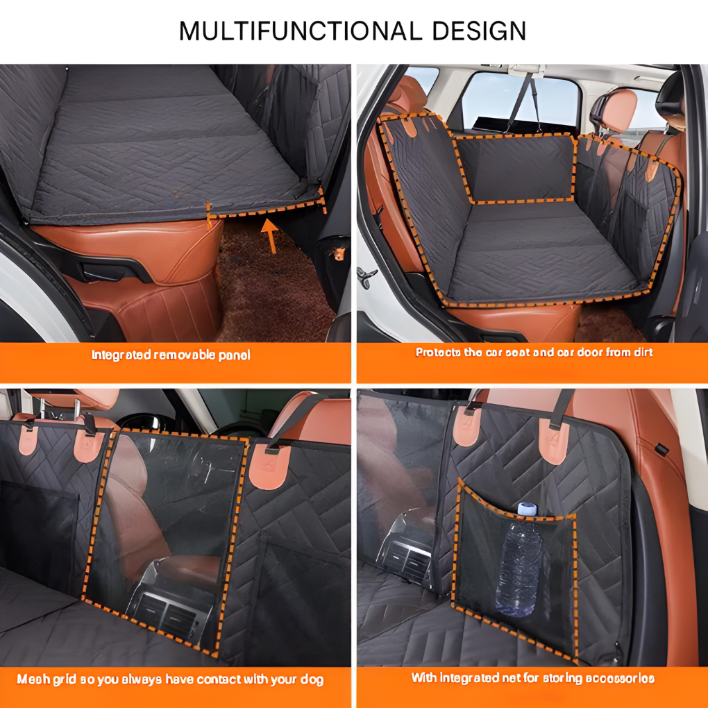 Davy | Dog Back Seat Car Extender Mat with Quilted Design
