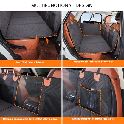 Davy | Dog Back Seat Car Extender Mat with Quilted Design