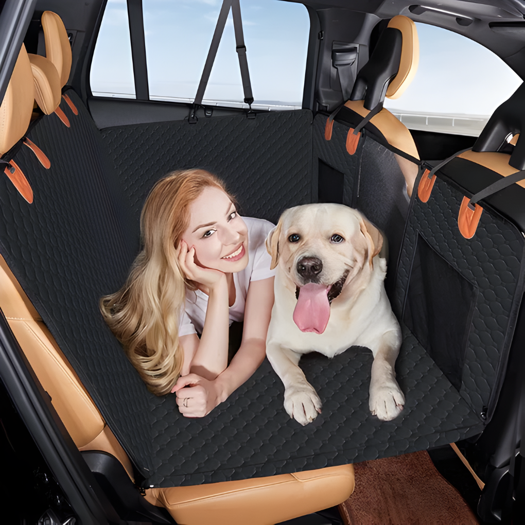 Davy | Dog Back Seat Car Extender Mat with Quilted Design