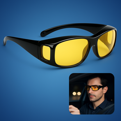 Davy | Yellow Lens Night Driving Glasses With Anti-Glare