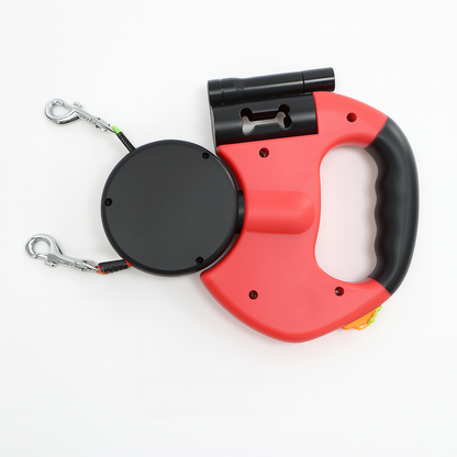 Davy | Dual Retractable Dog Leash with 360 Swivel