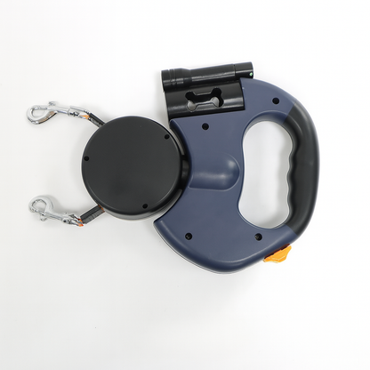 Davy | Dual Retractable Dog Leash with 360 Swivel