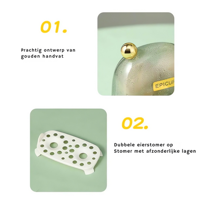 Davy | Compact Egg Steamer for Quick Breakfasts