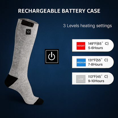 Davy | Heated Winter Socks for Cold Weather