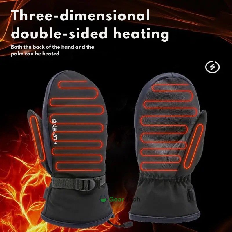 Davy | Electric Heating Gloves | Dual-Sided, 10,000 mAh USB Rechargeable | Waterproof Skiing & Motorcycle