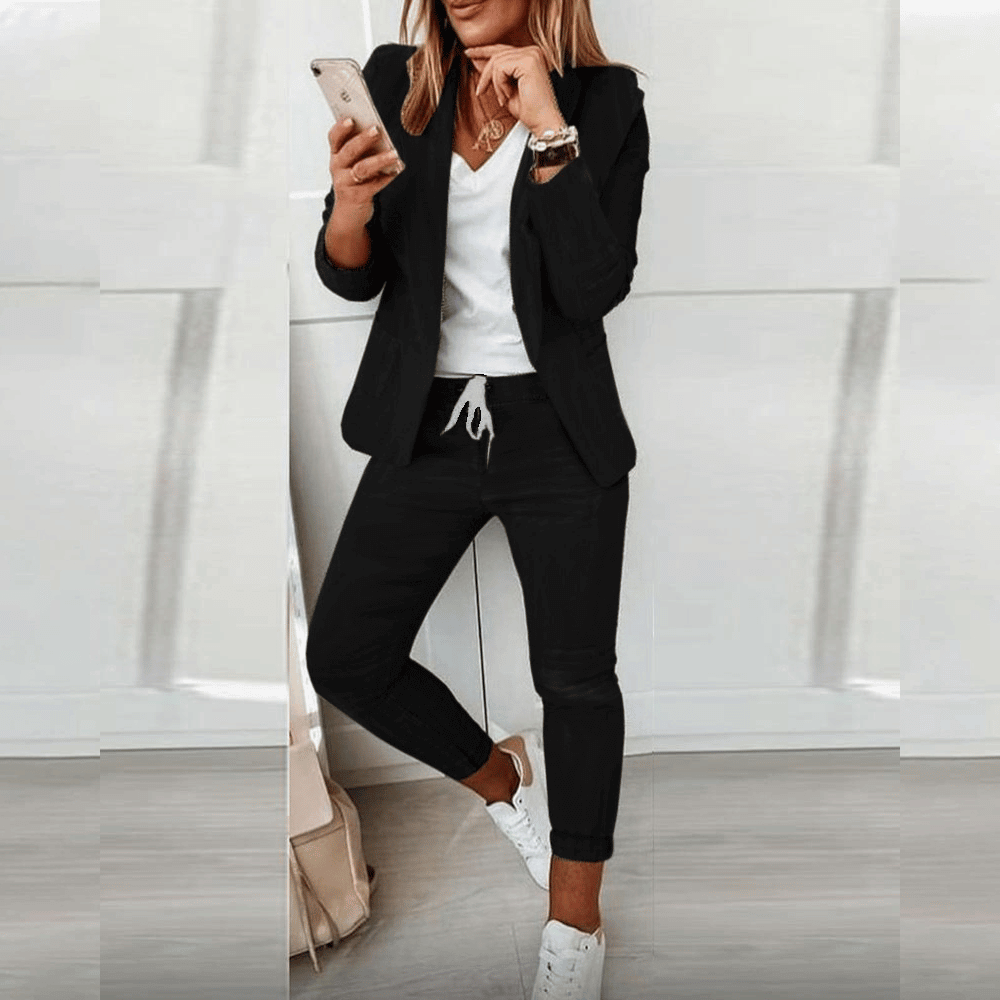 Chic Comfortable Blazer Set