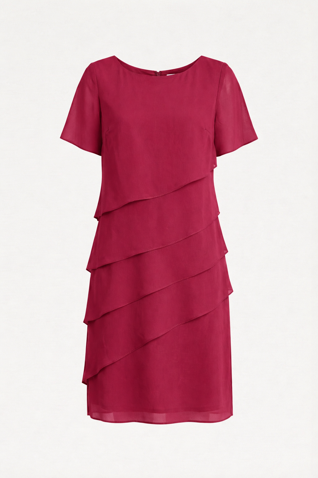 Layered Chiffon Midi Dress