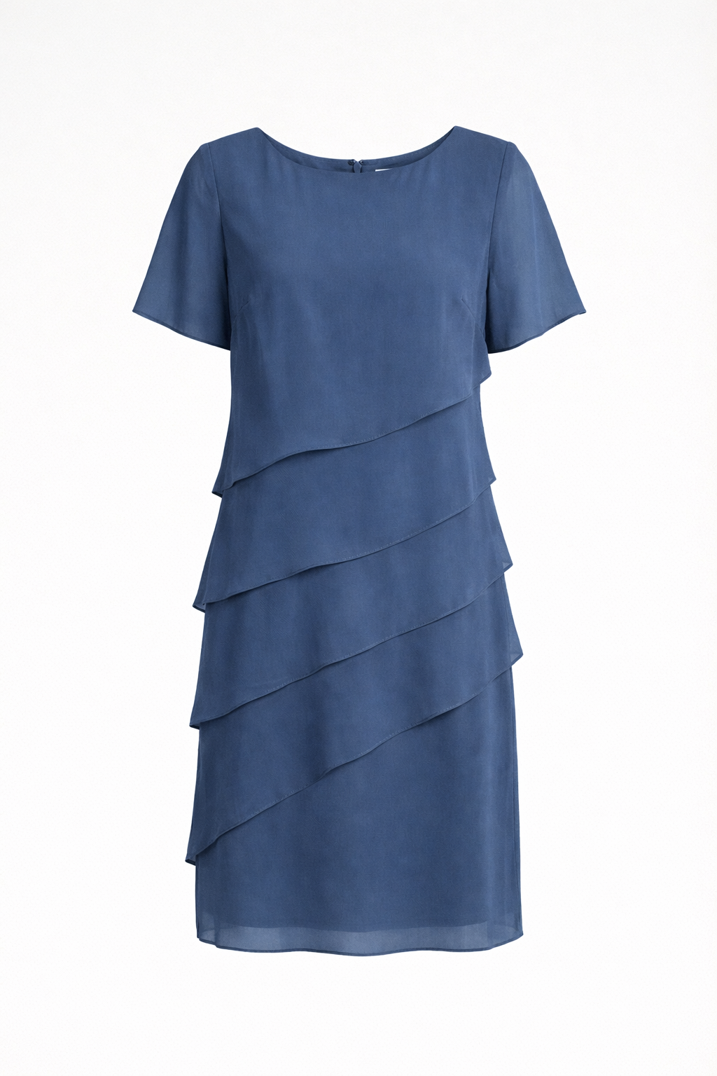 Layered Chiffon Midi Dress
