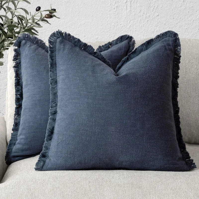 Davy | Elegant pillowcase made of cotton-linen for stylish decoration