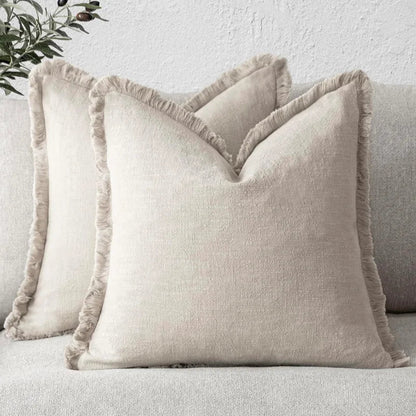 Davy | Elegant pillowcase made of cotton-linen for stylish decoration