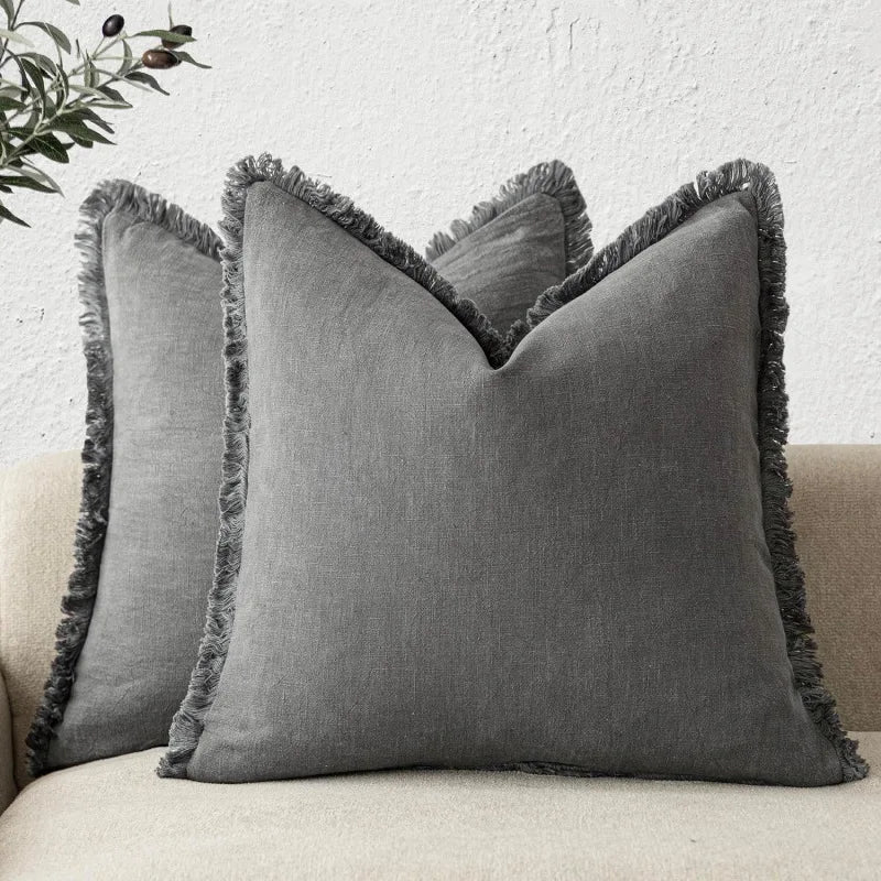 Davy | Elegant pillowcase made of cotton-linen for stylish decoration