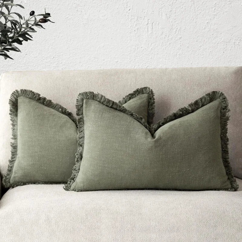 Davy | Elegant pillowcase made of cotton-linen for stylish decoration