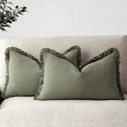 Davy | Elegant pillowcase made of cotton-linen for stylish decoration