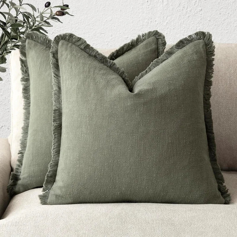 Davy | Elegant pillowcase made of cotton-linen for stylish decoration