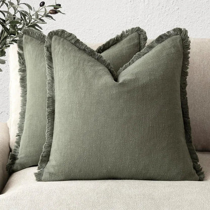 Davy | Elegant pillowcase made of cotton-linen for stylish decoration