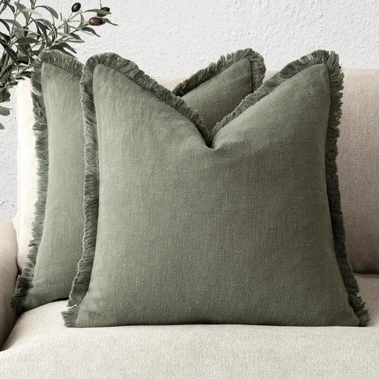 Davy | Elegant pillowcase made of cotton-linen for stylish decoration