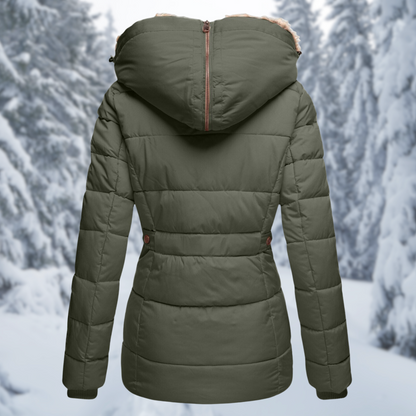 Women's Cozy Fur Hooded Winter Jacket