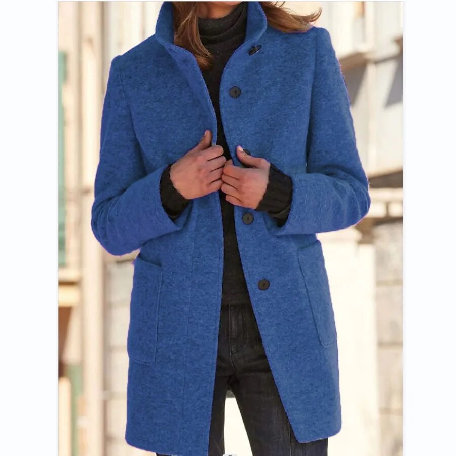 Timeless Warm Wool Blend Coat