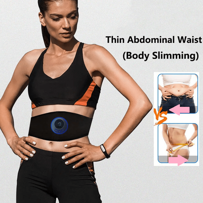 Davy | EMS Abs Trainer – 19-Level Abdominal Muscle Stimulator for Core Strengthening