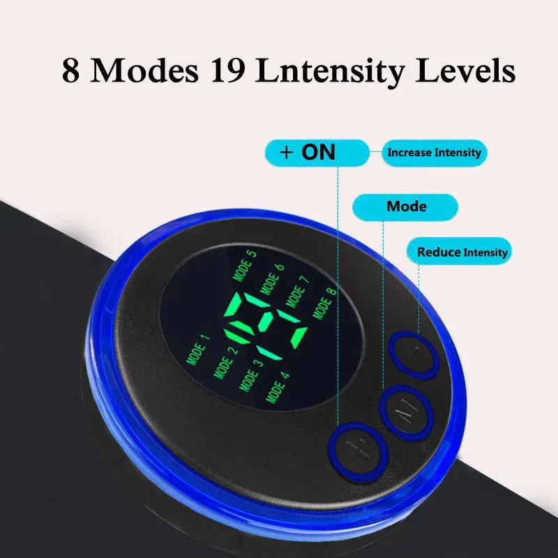 Davy | EMS Abs Trainer – 19-Level Abdominal Muscle Stimulator for Core Strengthening