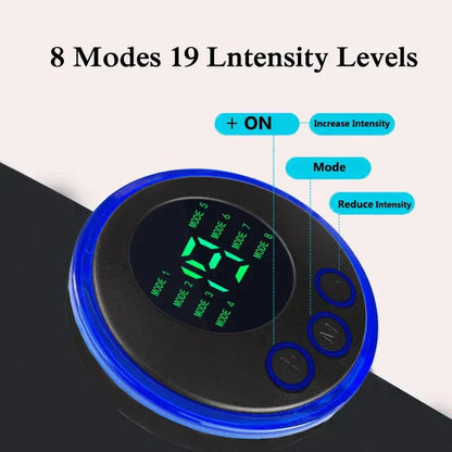 Davy | EMS Abs Trainer – 19-Level Abdominal Muscle Stimulator for Core Strengthening