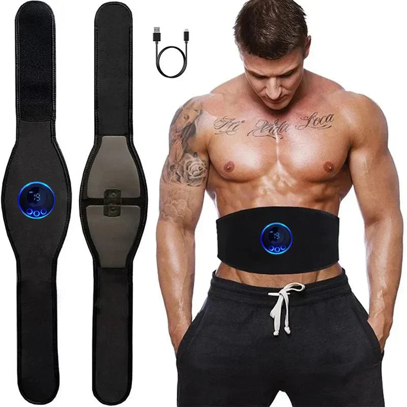 Davy | EMS Abs Trainer – 19-Level Abdominal Muscle Stimulator for Core Strengthening