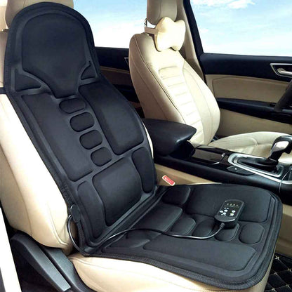 Davy | Ergonomic Massage Seat Cushion | Shiatsu & Vibration Massage for Neck, Back & Thighs | Optional Heat Function | Includes Car Adapter & Remote Control