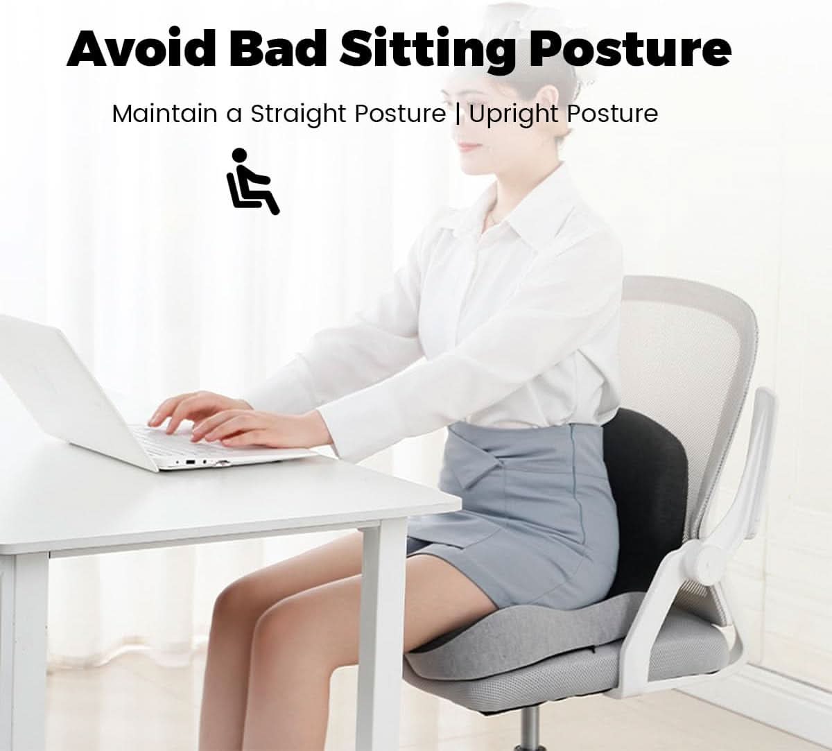 Davy | Ergonomic Seat Cushion with Lumbar Support
