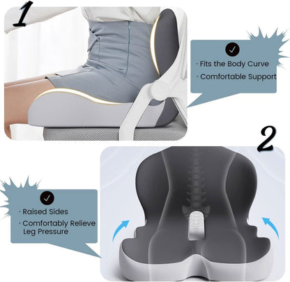 Davy | Ergonomic Seat Cushion with Lumbar Support