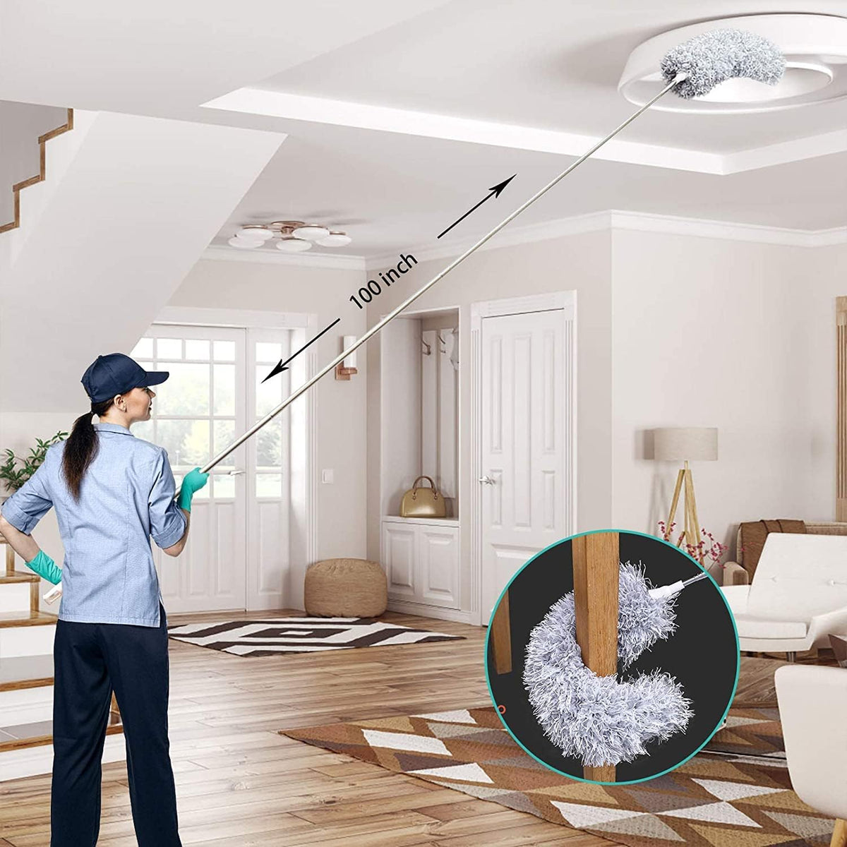 Davy | Extendable Duster - Adjustable Length for High & Low