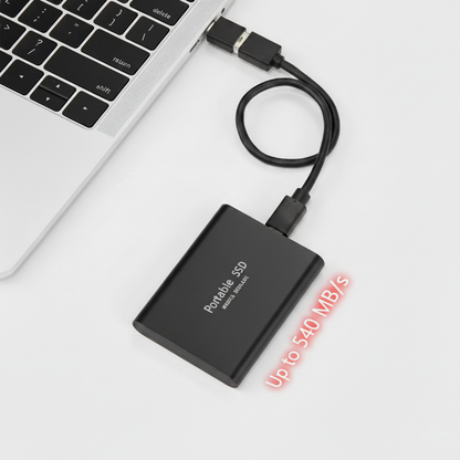 Davy | 128GB Portable Solid State Drive with Durable Casing