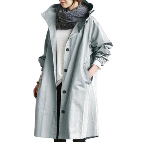 Versatile Hooded Trench Coat