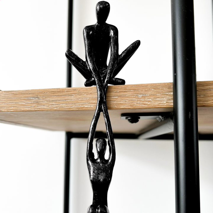 Davy | Interlocking Figures Sculpture for Shelf Decor