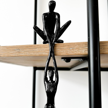 Davy | Interlocking Figures Sculpture for Shelf Decor