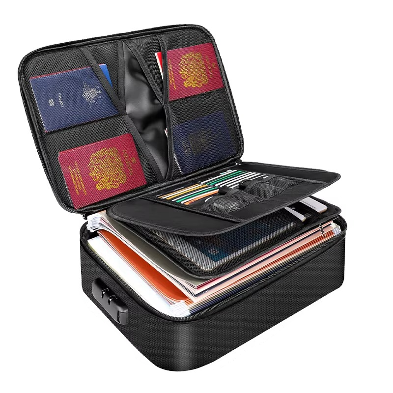 Davy | Fireproof and Waterproof Document Organizer Bag – Portable Protective Storage for Travel and Home Security