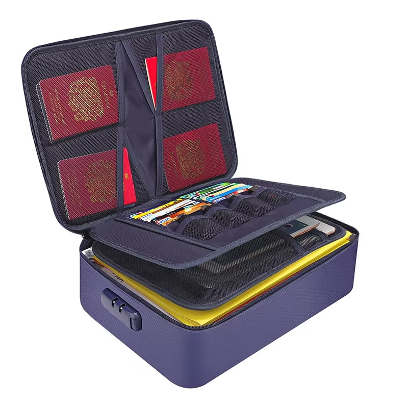 Davy | Fireproof and Waterproof Document Organizer Bag – Portable Protective Storage for Travel and Home Security