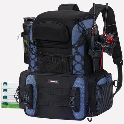 Davy | Fishing Tackle Backpack with Rod Holders