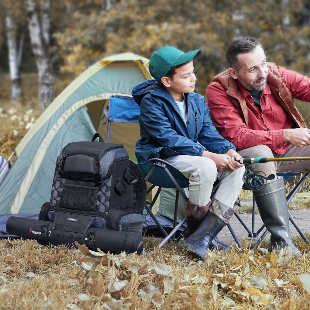 Davy | Fishing Tackle Backpack with Rod Holders