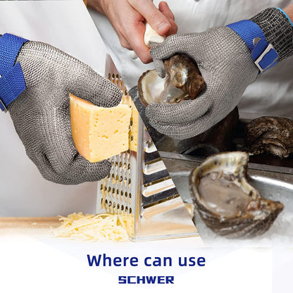 Davy | Food-Safe Cut-Resistant Stainless Steel Mesh Glove