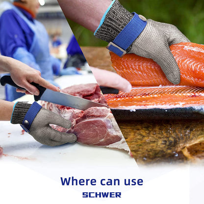 Davy | Food-Safe Cut-Resistant Stainless Steel Mesh Glove