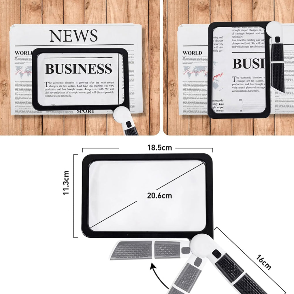 Davy | Full Page Magnifying Glass with Handle